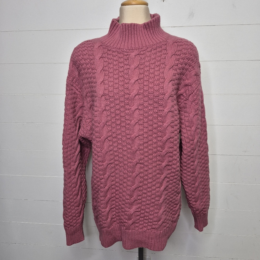 Aritzia Wilfred Gianna Merino Wool Blend Cable Knit Sweater Size S - Picture 4 of 13